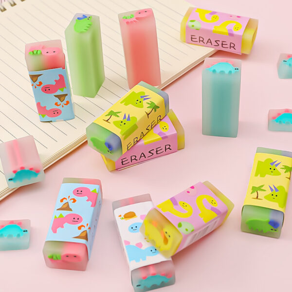 Wholesale Cartoon Small Dinosaur PVC Eraser