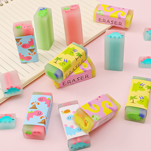 Wholesale Cartoon Small Dinosaur PVC Eraser