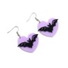 Wholesale Halloween Little Devil Cute Purple Bat Wings Acrylic Earrings