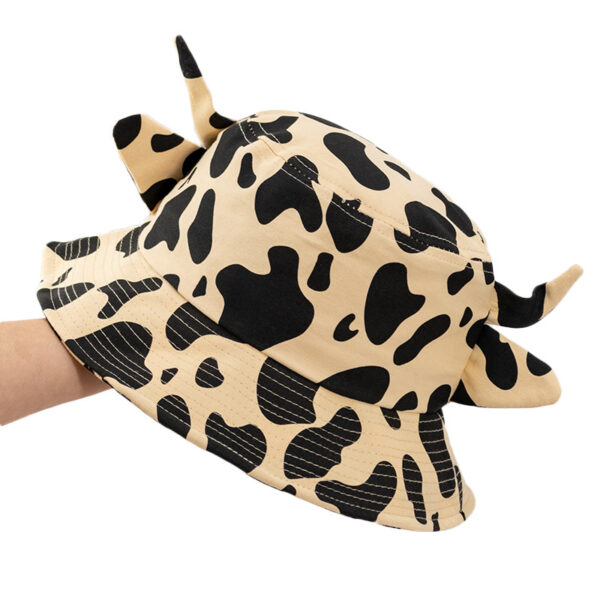 O1CN015ofsfp1QvRq7kGx49_3253232038-0-cib Wholesale Calf Horn Versatile Fashion Cow Pattern Bucket Hat
