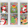 Wholesale Christmas Decorations Snowman Elk Window Stickers
