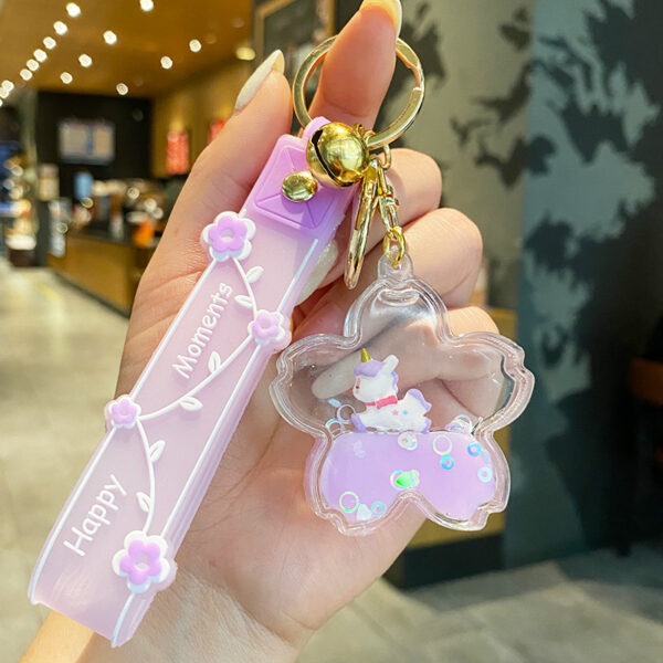 O1CN015owPX51XOexCBTyqW_2215524792914-0-cib Wholesale Acrylic Quicksand Unicorn Keychain