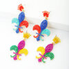 Wholesale Handmade Rice Ball Carnival  Mardi Gras Earrings