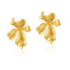 Wholesale Irregular Floral Shape Gold Plated Earrings