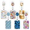 O1CN015qk5YY1DSyKzC7cbL__971130216-0-cib Wholesale Badge Reels ABS Butterfly Card Holder Retractable Keychain