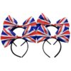 Wholesale Union Jack Flag Bow Headband