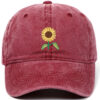 O1CN015vJgLB1SWpypYWbrL_2215918662255-0-cib Wholesale Washed Cotton Sunflower Baseball Caps