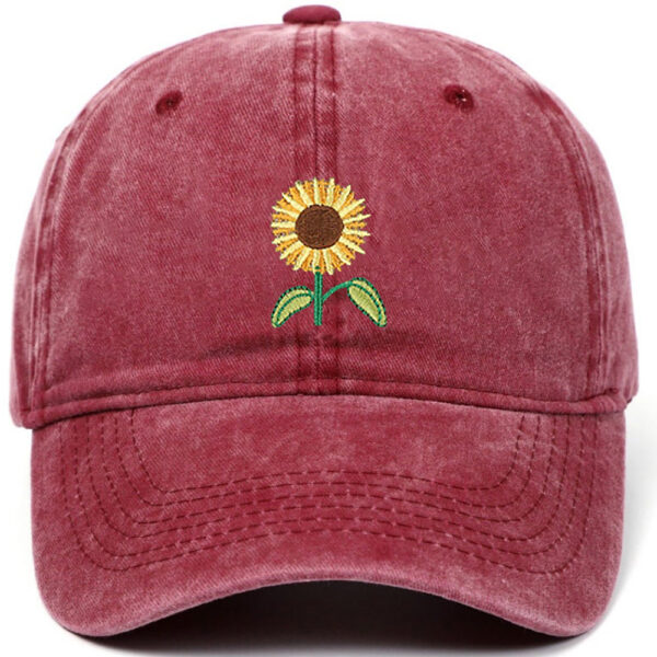 O1CN015vJgLB1SWpypYWbrL_2215918662255-0-cib Wholesale Washed Cotton Sunflower Baseball Caps