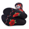 Wholesale Rose Skull Skateboard Mid Cotton High Tube Socks