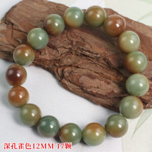 Dark peacock color 12mm 17 pieces