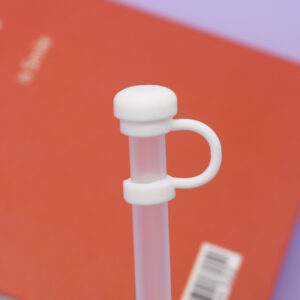 White mushroom head 10mm / 10mm straw cap [without straw]]