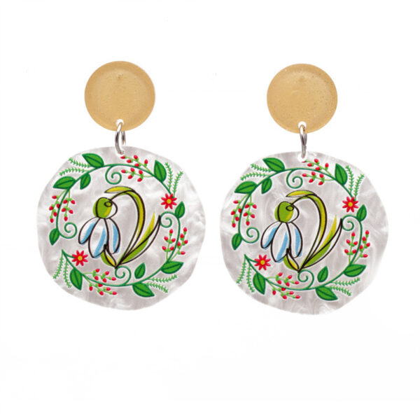 Wholesale Owl Rabbit Flowers Acrylic Earrings