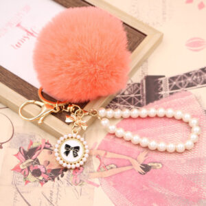 Orange Red / Pearl Bow