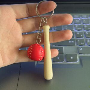 2cm ball 2-in-1 7.5cm wooden stick red