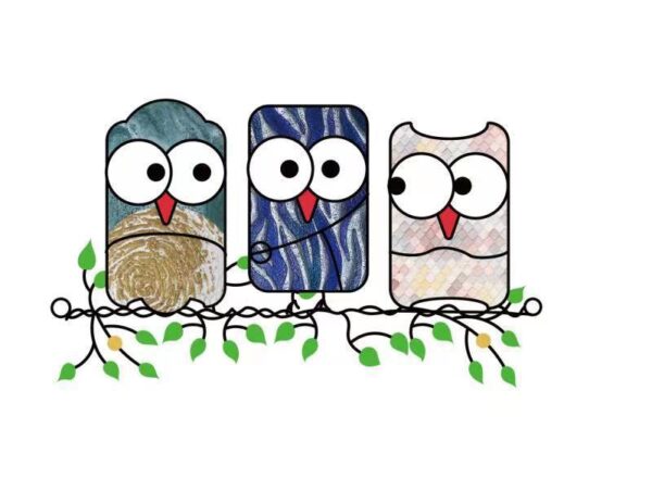 O1CN0160q6PQ2Gai2sDQpwW_2210379649032-0-cib Wholesale Owl Color Pendant Garden Decoration