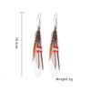 Wholesale Bohemian Tassel Feather Earrings