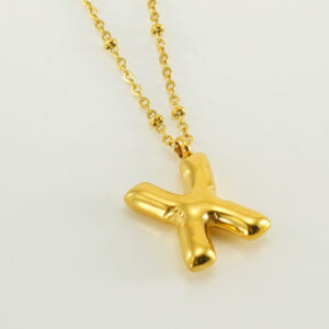 Gold letter X (with chain)