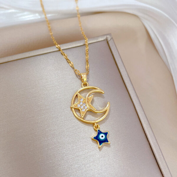 O1CN0161cY4I2J3gMtOM3hW_2206683529366-0-cib Wholesale Star Moon Stainless Steel Necklaces