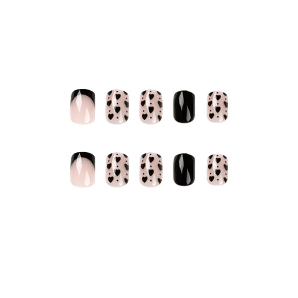 O1CN0161hIOe2NGHgucEByk_4234819935-0-cib Wholesale Plastic Black Edge Black Small Heart Nail Stickers