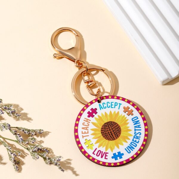 Wholesale Teacher's Day TEACHER Apple Wood Key Chain