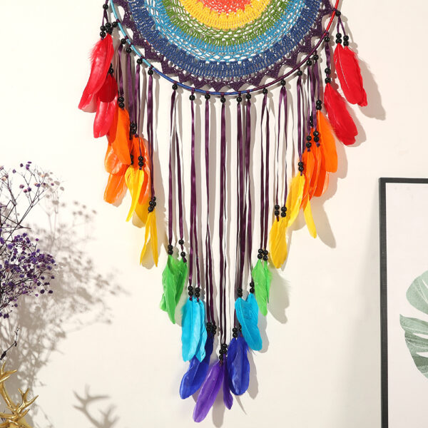 Wholesale Colorful Large Feather Dream Catcher