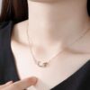 Wholesale Rose Gold Dolphin Alloy Necklaces