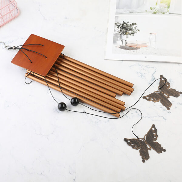 Wholesale Metal Aluminum Tube Butterfly Creative Wind Chime Ornaments