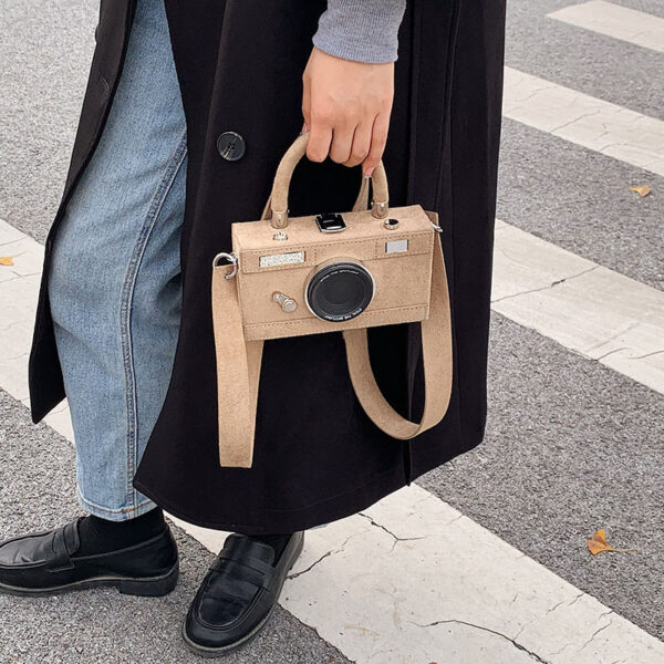 Wholesale PU Suede Camera Bag