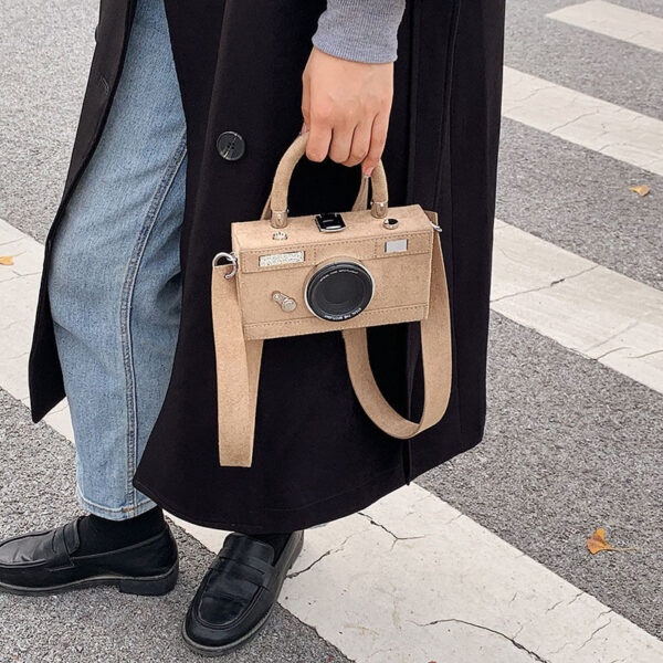 Wholesale PU Suede Camera Bag