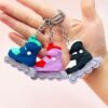Wholesale Simulation Roller Skates PVC Soft Plastic Creative Key Chain