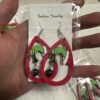 Wholesale Wooden Christmas Earrings