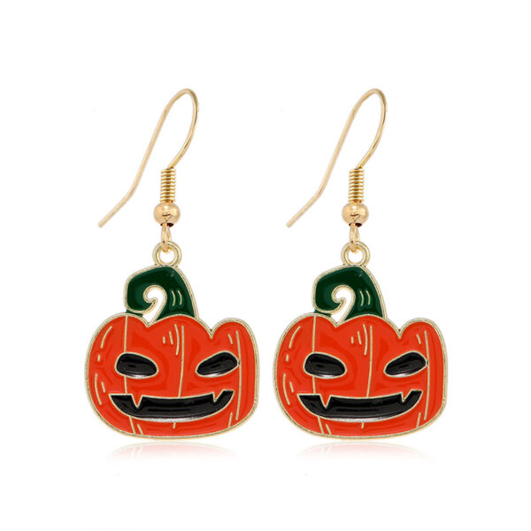 Wholesale Halloween Alloy Skull Earrings