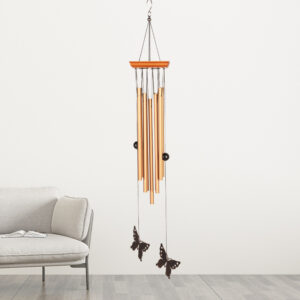 Small age 28-inch butterfly wind chimes-Golden