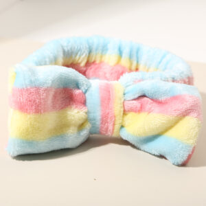 #14 [blue + yellow + pink] striped headband - single
