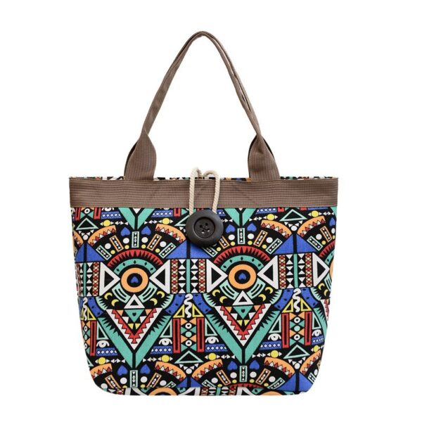 Wholesale Canvas Aztec Pattern Tote Bag