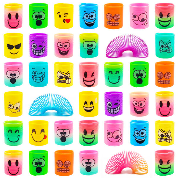 Wholesale Smiling Face Folding Rainbow Circle Plastic Toys
