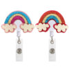 Wholesale ABS Rainbow Telescoping Keychain