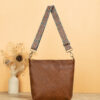 Wholesale of Large Capacity Retro Wide Shoulder Straps, Soft Leather Crossbody Shoulder Bags
