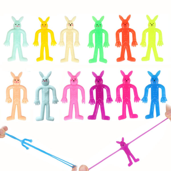 O1CN016DjPM71pixd4b5a1F_4288855395-0-cib Wholesale Novelty Tpr Soft Rubber Elastic Rabbit Pinching Easter Color Vent Pulling Decompression Doll