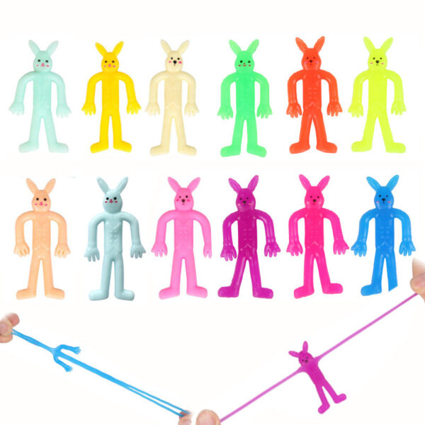 O1CN016DjPM71pixd4b5a1F__4288855395-0-cib Wholesale Novelty Tpr Soft Rubber Elastic Rabbit Pinching Easter Color Vent Pulling Decompression Doll