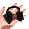 Wholesale Fabric Bow and Diamond Hair Loop