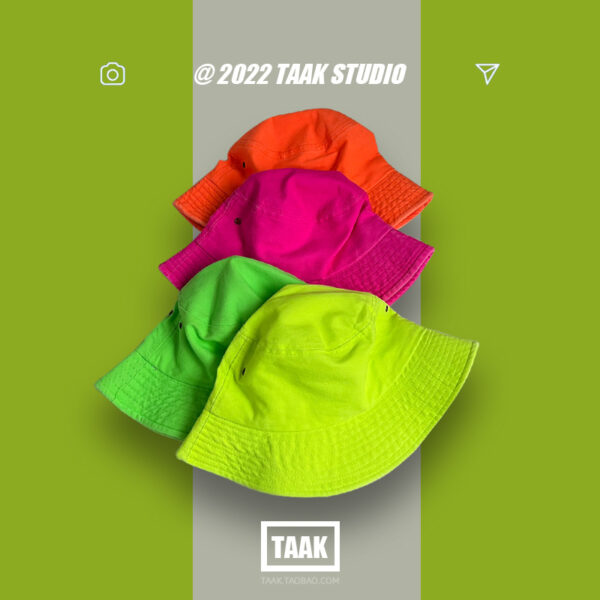 Wholesale Cotton Neon Color Bucket Hat