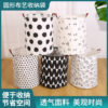 Wholesale Cotton and Linen Dirty Clothes Basket Storage Bucket