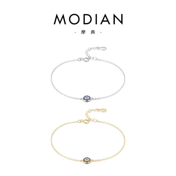 Wholesale S925 Sterling Silver Devil Eyes Micro Setting Bracelet OLY-BT-MoD006