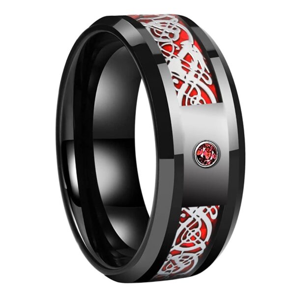 Wholesale Zircon Inlaid Titanium Steel Ring
