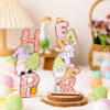 Wholesale Easter Letter Dwarf Rabbit Easter Egg Wooden Parts