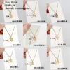 Wholesale Christmas Series Titanium Steel 18K Gold Necklace Clavicle Chain
