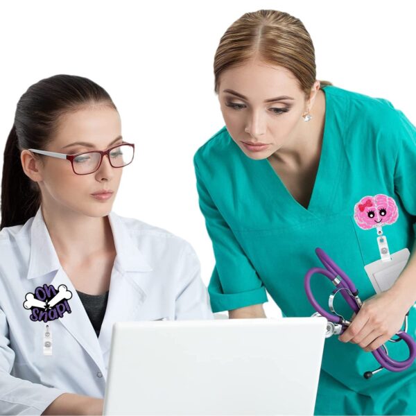 Wholesale Glitter Acrylic Halloween Ghost Retractable Clip Badge Scroll Keychain