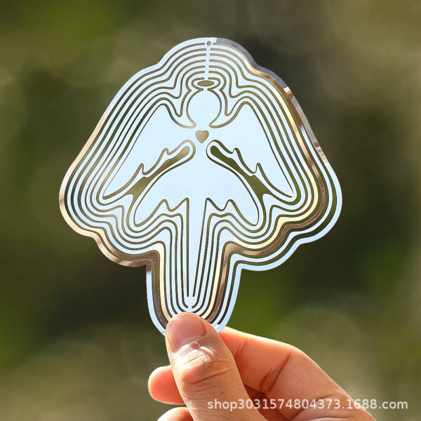 Wholesale 3D Angel Fairy Stainless Steel Rotating Wind Chime