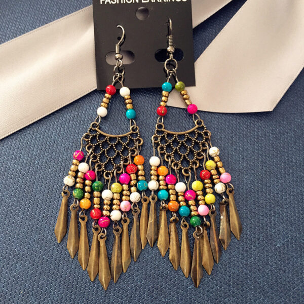 Wholesale Vintage Tassels Alloy Earrings